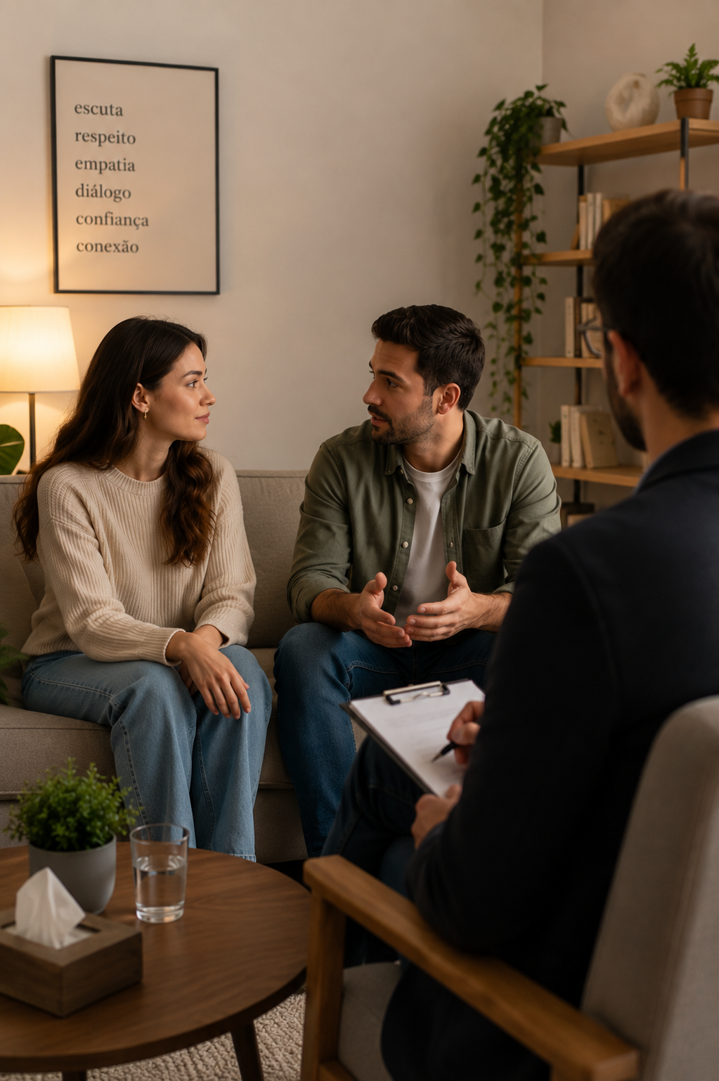 Sessão de terapia de casal online